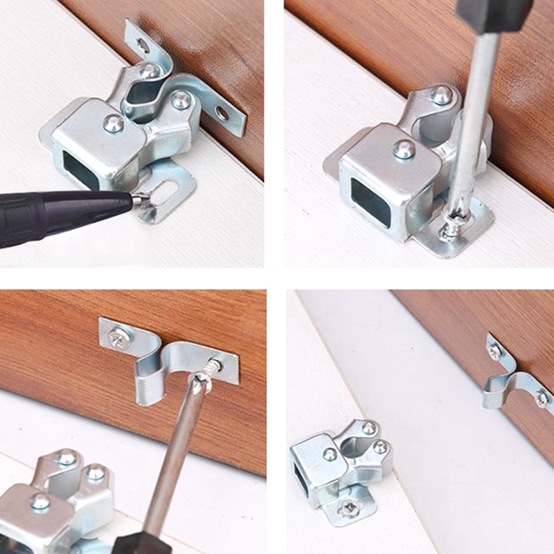 Dụng cụ chặn cửa tủ gắn kèm vít cố định