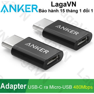 [Freeship toàn quốc từ 50k] Bộ chuyển đổi ANKER từ USB-C ra Micro-USB - B8174