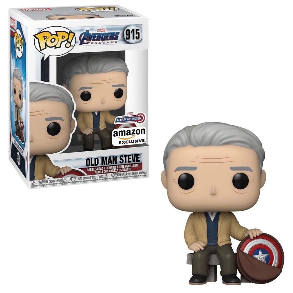 Đồ chơi mô hình funko pop 915 Old Man Steve - Marvel
