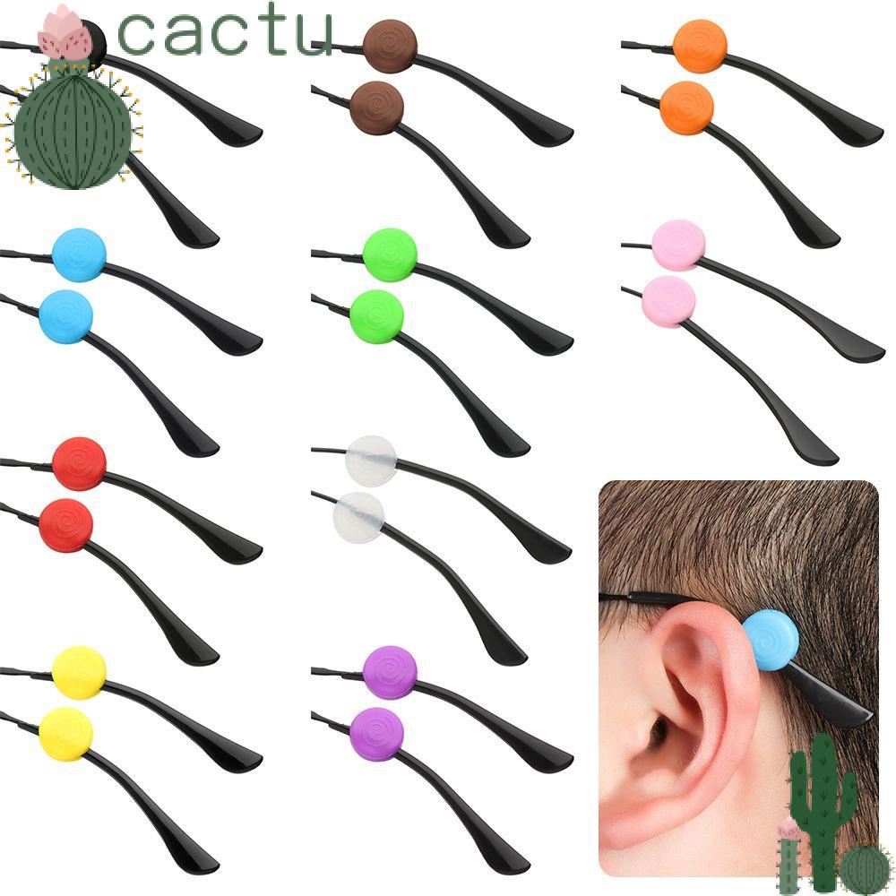 Cặp móc giữ mắt kính bằng silicon chống trượt nhiều màu tuỳ chọn