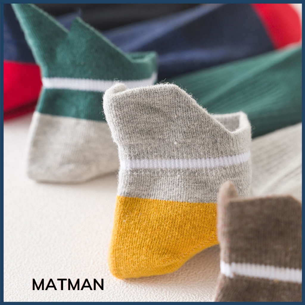 Tất nam nữ vớ chân nam nữ cotton co giãn thoáng khí