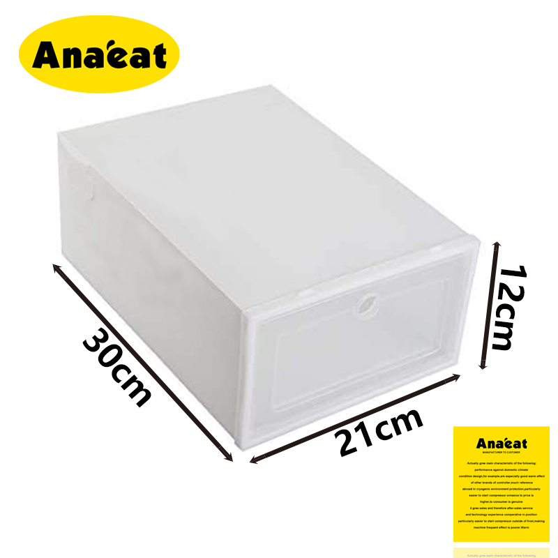Hộp Đựng Giày Anaeat Có Thể Gập Lại Bằng Nhựa Tiện Lợi 30 × 21 × 12.5cm