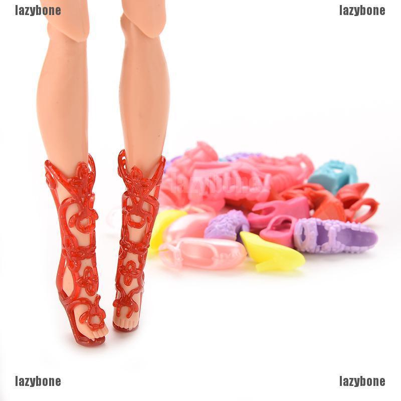 Set 12 Đôi Giày Xinh Xắn Dành Cho Búp Bê Barbie