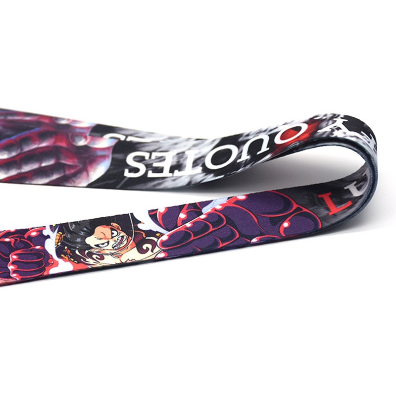 Dây Đeo Điện Thoại / Thẻ id / Móc Khóa In Họa Tiết Hoạt Hình one piece luffy
