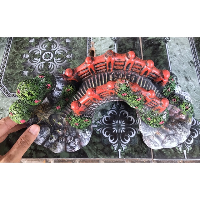 CẦU TRANG TRÍ HỒ CÁ NON BỘ DÀI 40x23x12CM