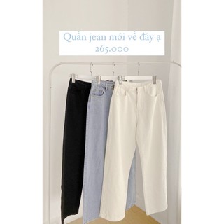 Quần jean ống suông vừa QN104