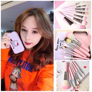 #Bộ 7 cọ trang điểm Hello Kitty ( hộp thiếc )