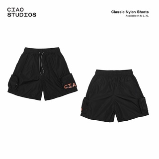 Quần short nylon túi hộp logo Ciao Studio