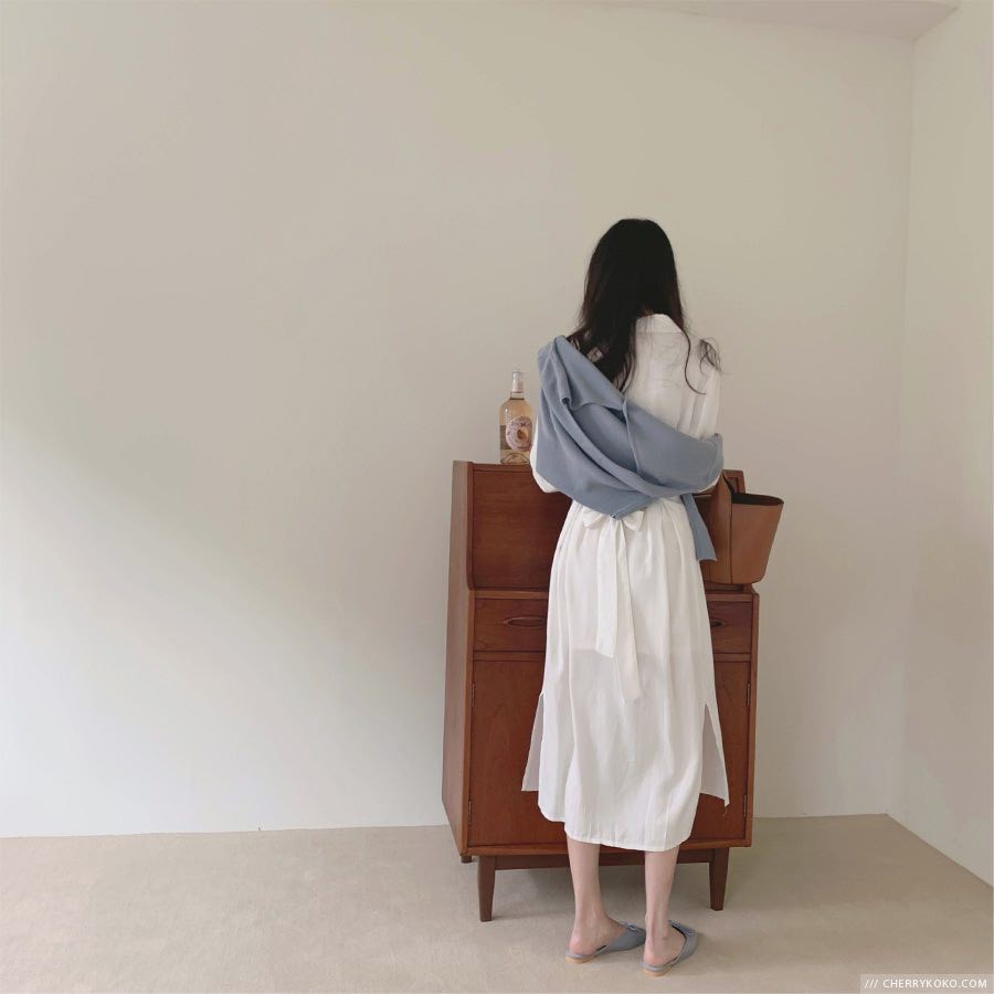 Miju Dress - Đầm sơ mi 2 túi tay dài