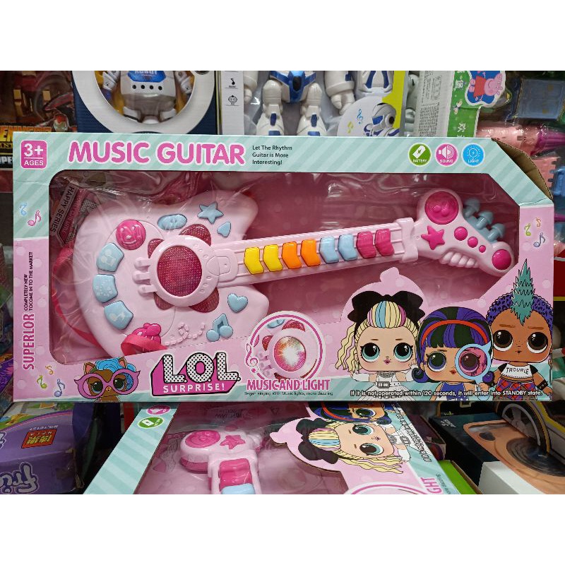 665-1 Hộp Đàn MUSIC GUITAR có nhạc và đèn phát sáng