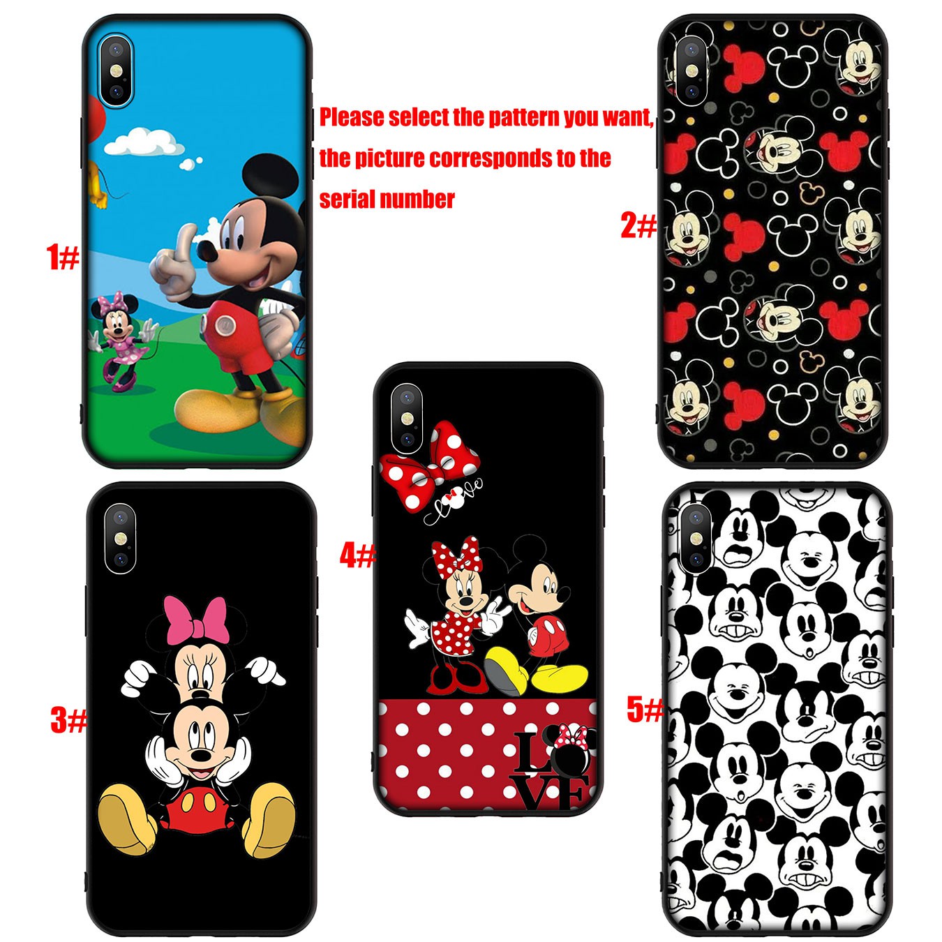 Samsung Galaxy A02S J2 J4 J5 J6 Plus J7 Prime A02 M02 j6+ A42 + Casing Soft Silicone cute Mickey Mouse Cartoon Phone Case