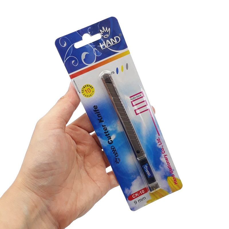 Dao Rọc Giấy Hand CK-10 - Màu Xám