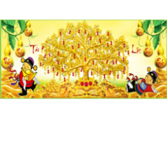 Tranh đính đá phúc lộc thọ-DD9206