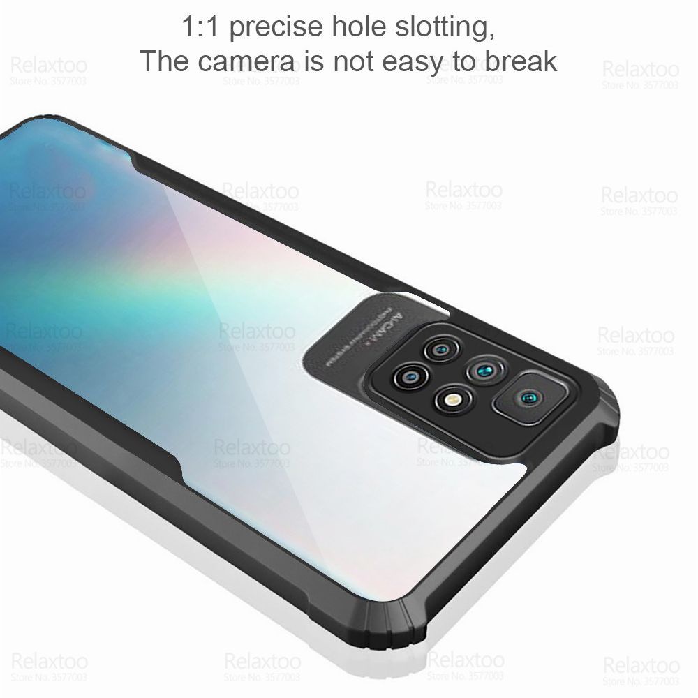 Ốp điện thoại acrylic trong suốt cho Xiaomi Redmi 10 Redme Red Me Note 10 Pro 10s Note10 S 10Pro Redmi10