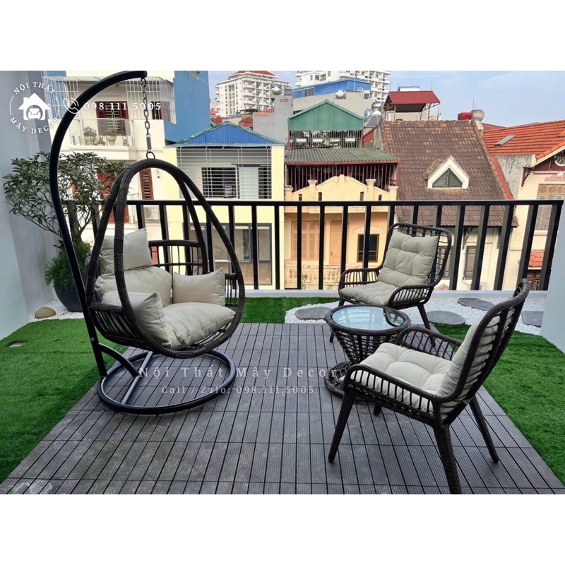 Xích Đu Phượng Hoàng Đơn Phòng Khách - Ban Công - Sân Vườn
