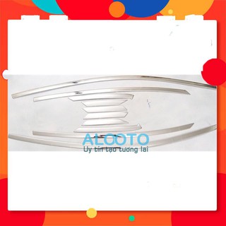 Nẹp trang trí viền cong kính inox Huyndai Accent 2018 đến 2019