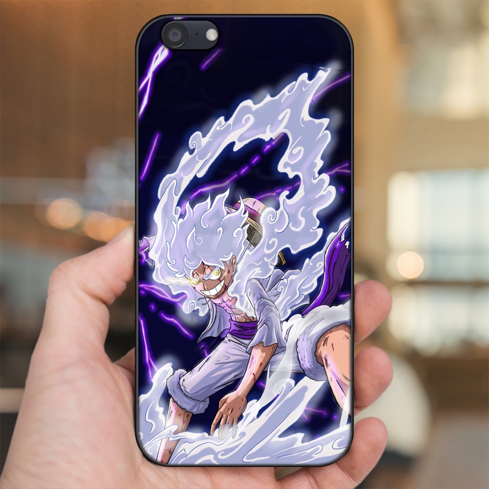 Ốp lưng Oppo A71 viền đen in hình Luffy One Piece
