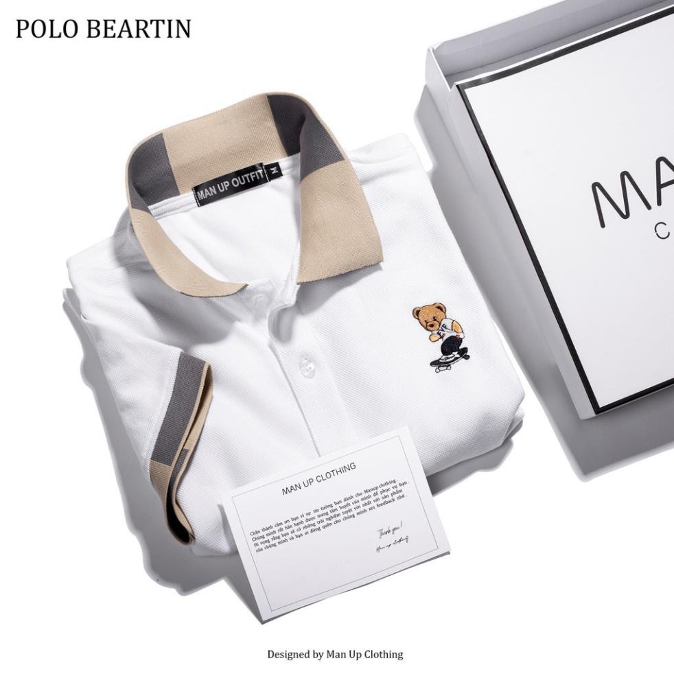 Áo thun nam có cổ form ôm phong cách công sở, polo tay ngắn đủ màu ngực thêu Beartin QA | BigBuy360 - bigbuy360.vn