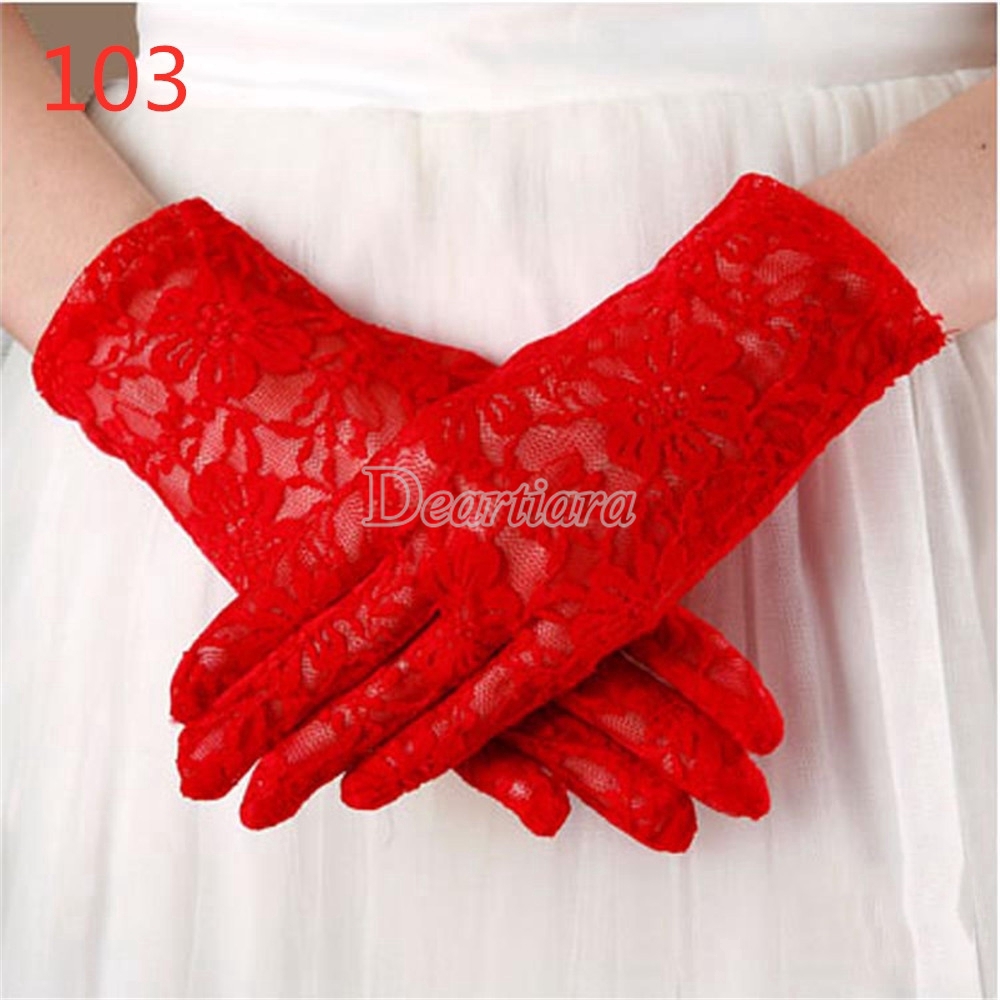 Bride Wedding Long Gloves Lace Gloves dress Accessories Short Gloves