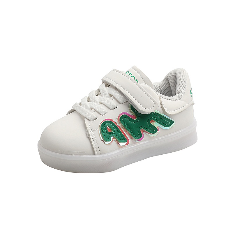 SUGE Giày Thể Thao Đế Mềm Chống Trượt Thoáng Khí Có Đèn LED Phát Sáng Dành Cho Trẻ Em