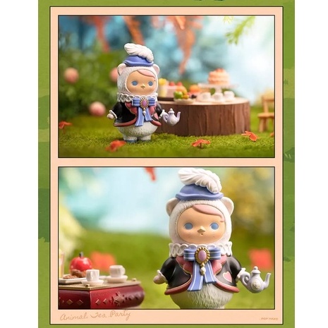 POP MART PUCKY Động Vật Tiệc Trà