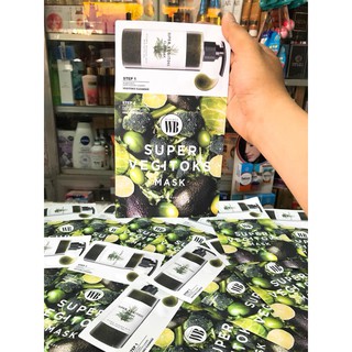 Mặt Nạ 2 Bước Giúp Sủi Bọt, Thải Độc Da Byvibes Wonder Bath Super Vegitoks Mask 28ml