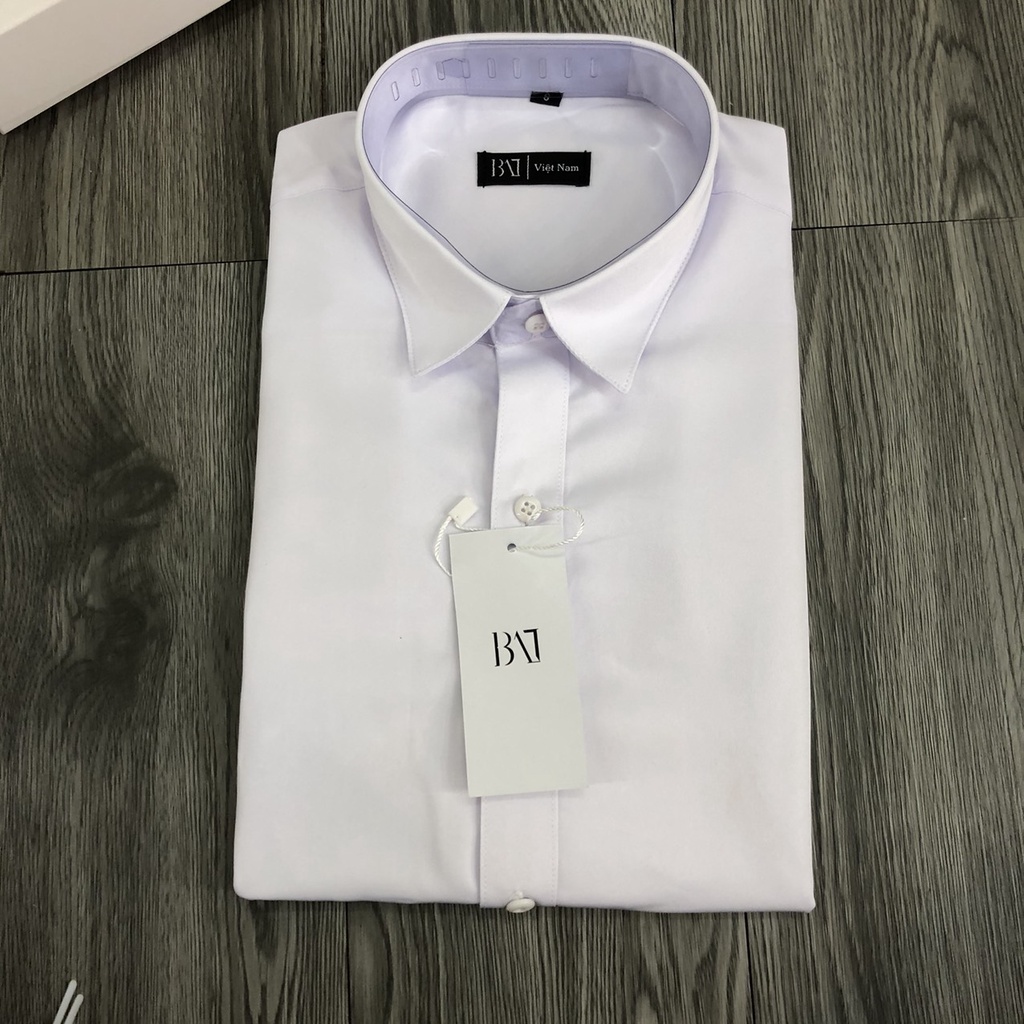 Sơ mi nam dài tay trắng ,đen cổ bẻ hàng chuẩn xuất,chất liệu co giãn,fom ôm dáng slim body thiết kế trẻ trung | BigBuy360 - bigbuy360.vn