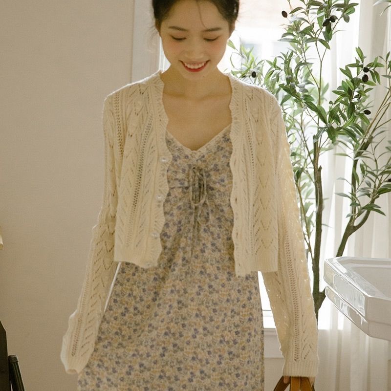 Áo Khoác cardigan Dệt Kim Mỏng Dáng Rộng Thời Trang Mùa Hè Dành Cho Nữ