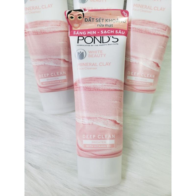 Sữa Rửa Mặt Ponds Đất Sét Khoáng Sạch Sâu Sáng Da (40g)
