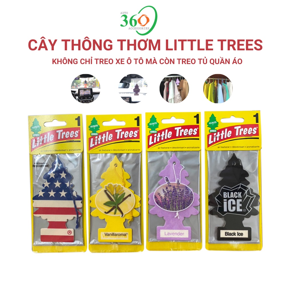 Cây thông thơm, lá thông thơm Little Trees nhiều mùi lựa chọn