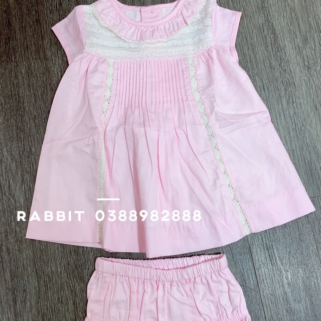 Set váy hồng kèm chip Jam&amp;Jenny-HÀNG SALE KO ĐỔI TRẢ
