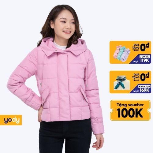 Áo Phao Nữ YODY Dáng Ngắn Siêu Nhẹ, Độ Mềm Mịn Vượt Trội, Giữ Nhiệt Tốt PHN3005 | BigBuy360 - bigbuy360.vn