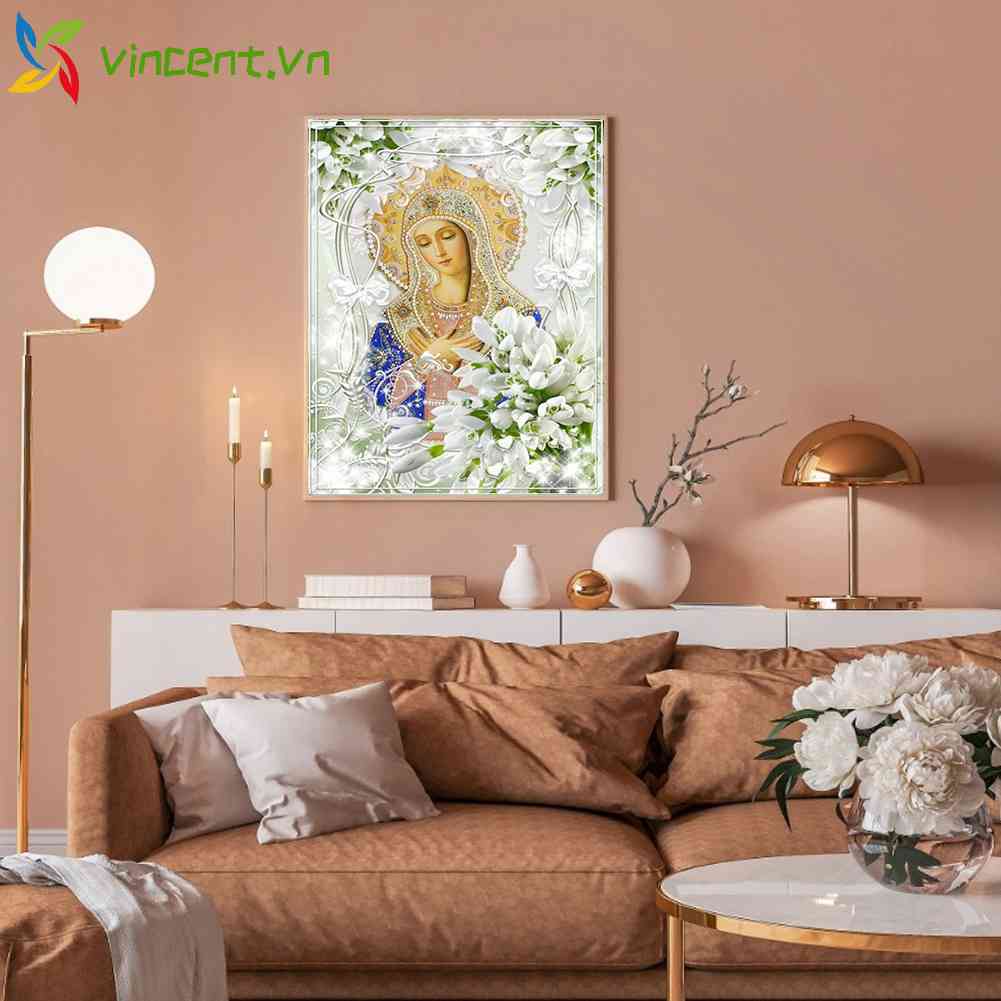 Toàn Bộ Tranh Thêu Chữ Thập 11CT Hình Đức Mẹ