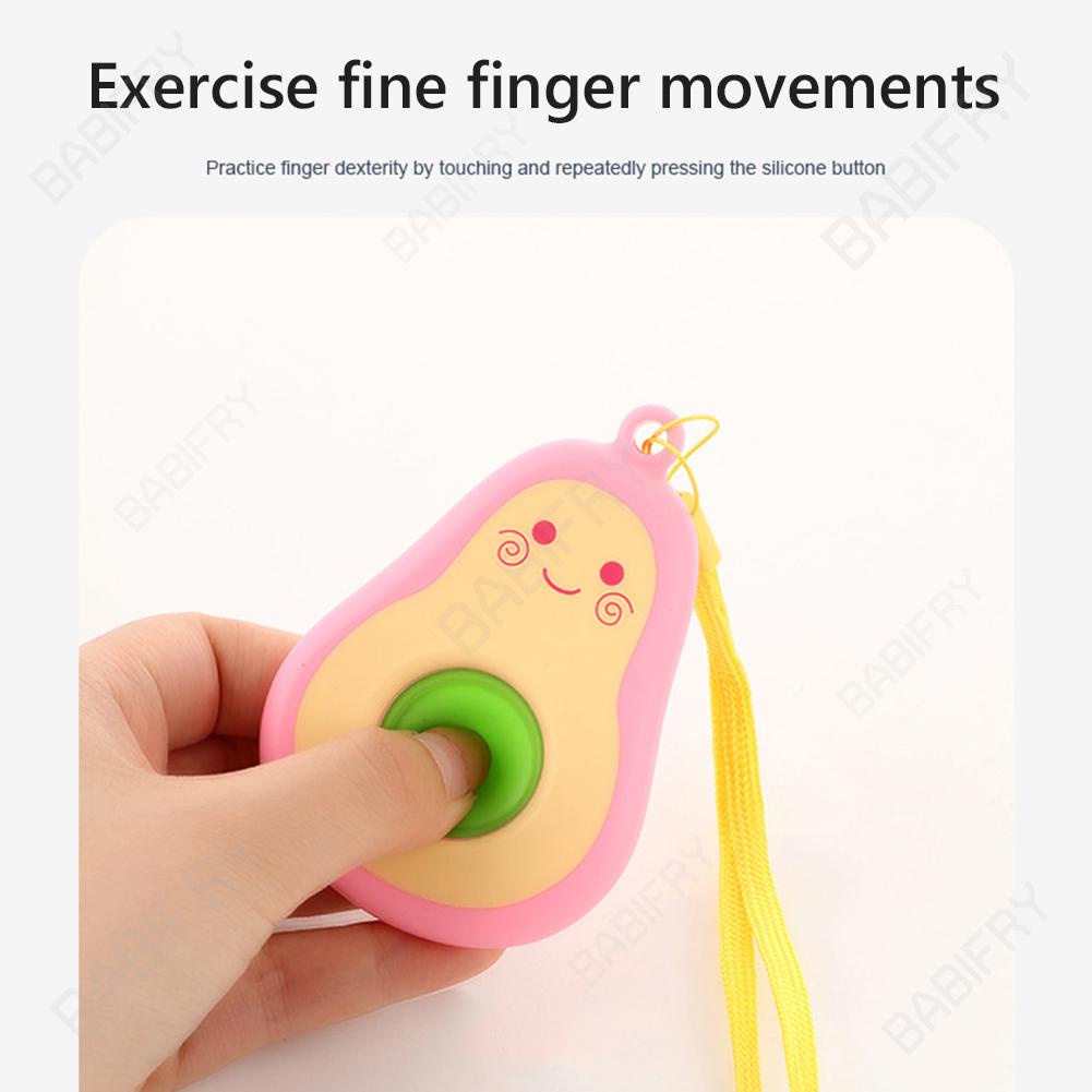 Đồ Chơi Bóp Xả Stress Hình Quả Bơ Bằng Silicone