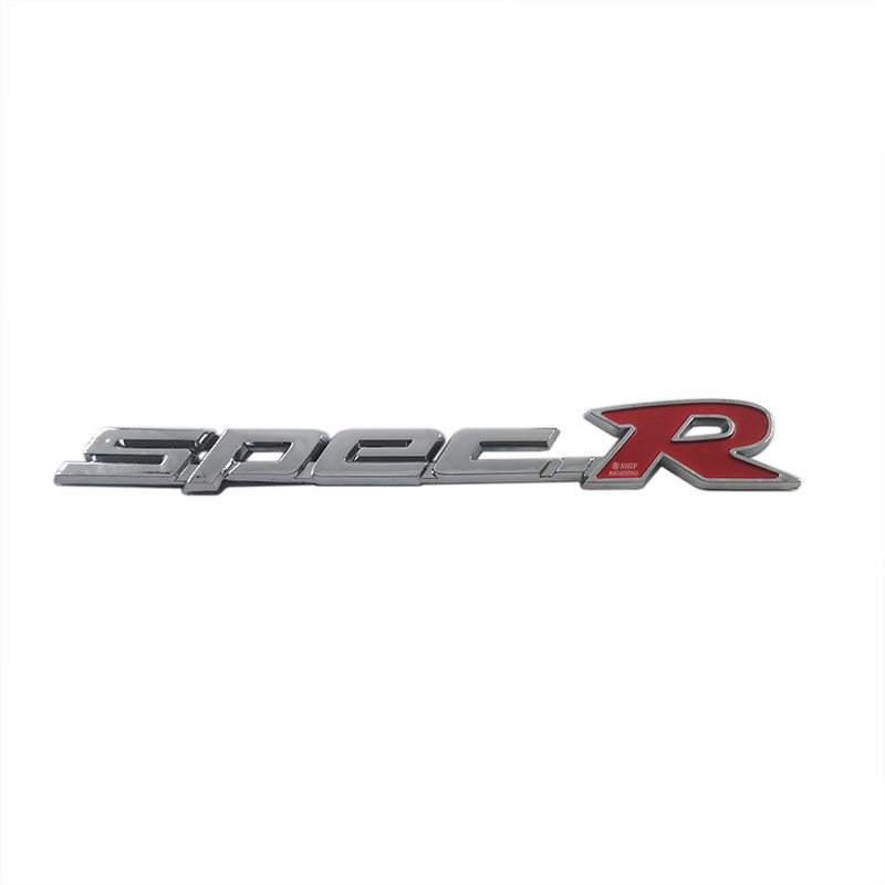 FENDER 1 Miếng Dán Logo Chữ R Bằng ABS Trang Trí Viền Xe Hơi Nissan Silvia SPEC R