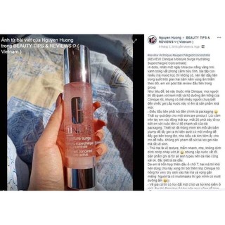 𝗧𝗶𝗻𝗵 𝗖𝗵𝗮̂́𝘁 CLINIQUE 𝗠𝗼𝗶𝘀𝘁𝘂𝗿𝗲 𝗦𝘂𝗿𝗴𝗲 𝗛𝘆𝗱𝗿𝗮𝘁𝗶𝗻𝗴 𝗦𝘂𝗽𝗲𝗿𝗰𝗵𝗮𝗿𝗴𝗲𝗱 𝗖𝗼𝗻𝗰𝗲𝗻𝘁𝗿𝗮𝘁𝗲 SIZE MINI 15ML