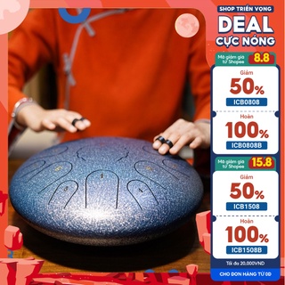 Trống Lưỡi Thép - Trống Không Linh - Tank Drum 15/13 Note Đầy Đủ Phụ Kiện