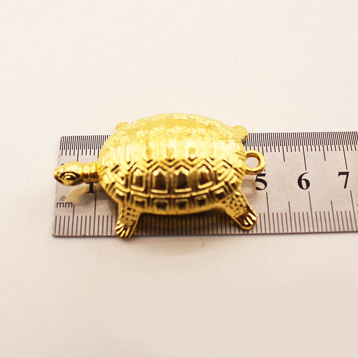 Quà tặng phụ kiện hình con rùa vàng 5cm may mắn làm đồ trang trí
