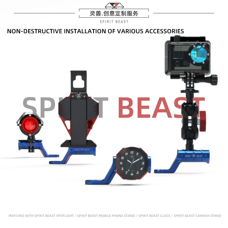 Ngàm Gắn Kính Chiếu Hậu Cho Xe Mô Tô 8 / 10mm