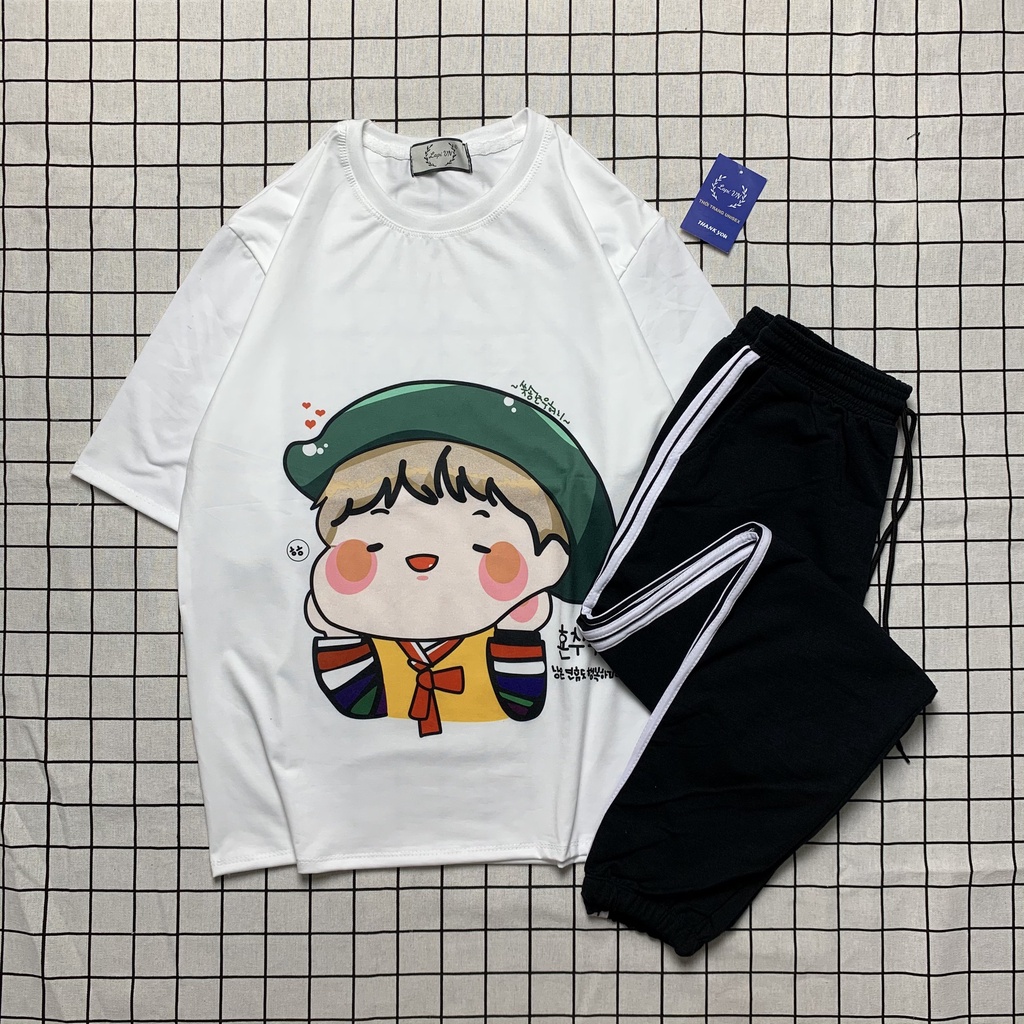 Set Đồ Bộ Quần Dài Jogger Áo Thun Bé Matbu Lapi VN Thoáng Mát, Freesize,Form Rộng