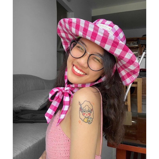 Mũ vành bèo họa tiết cute | Độc quyền HAPPYLAND.HNc