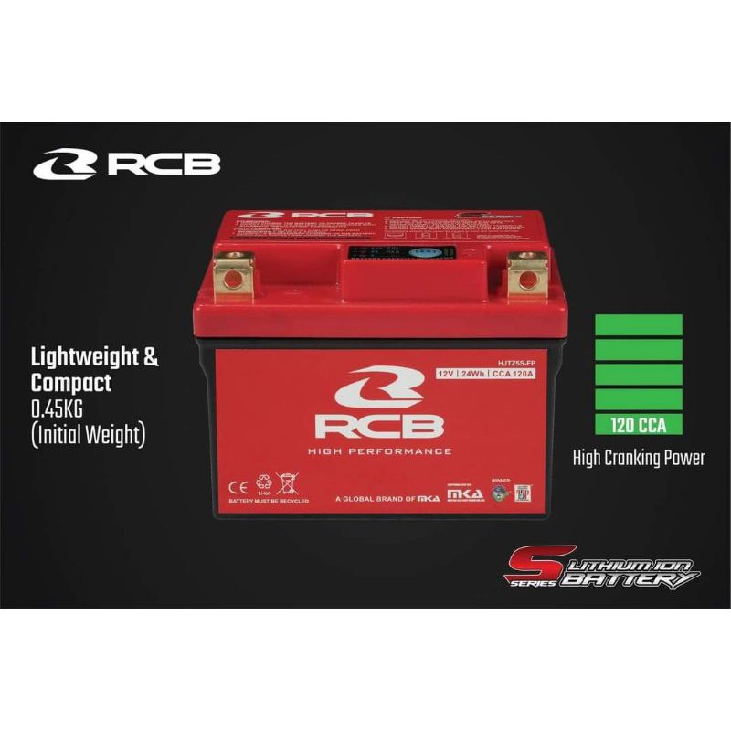 Bình Ắc Quy RCB ( Chính Hãng ) Pin Lithium gắn Cho Mọi Loại Xe