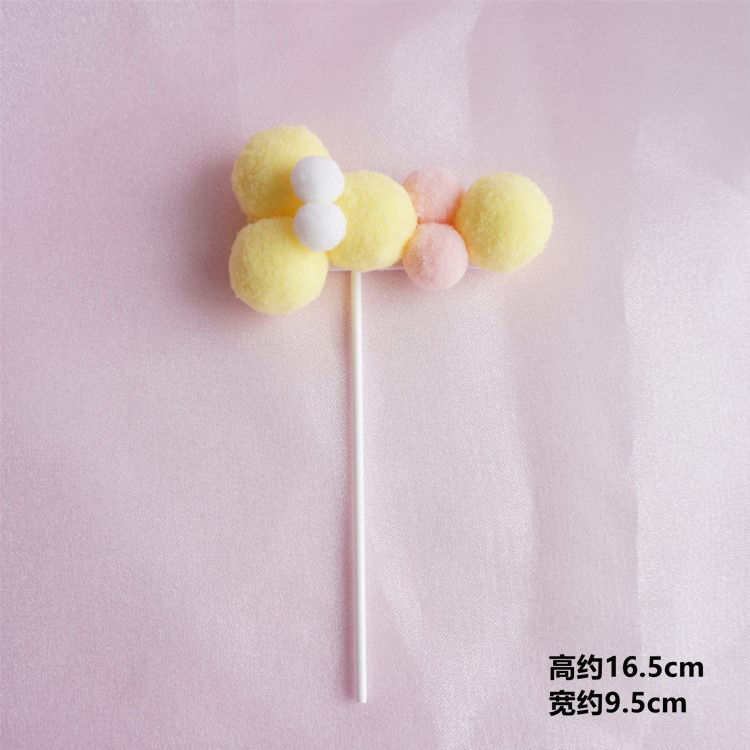 Phụ kiện trang trí bánh kem hình đám mây bằng cotton 3D nhiều màu sắc