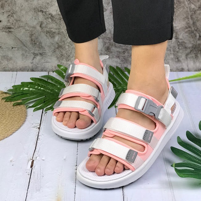 [Mua Kèm Áo Thun 0Đ] Giày Sandal Nữ Hiệu Rova - RV3408P Hồng phối trắng