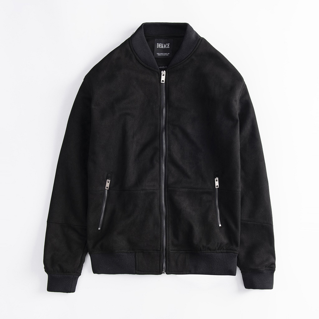 Áo Bomber Nam - Áo Khoác Nam Da Lộn Dekace Chất Dày Xịn Xò