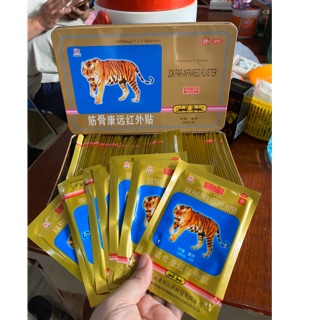 Hộp 100 miếng-chíng hãng cao dán con cọp bao nóng