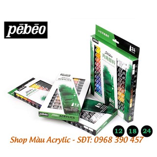 Màu Acrylic Pebeo tuýp 12ml - Set 12/18/24 Tuýp