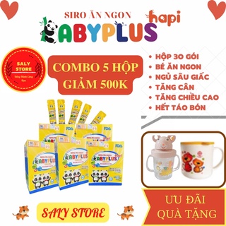 Combo 5 hộp siro ăn ngon babyplus baby plus + nhiều quà