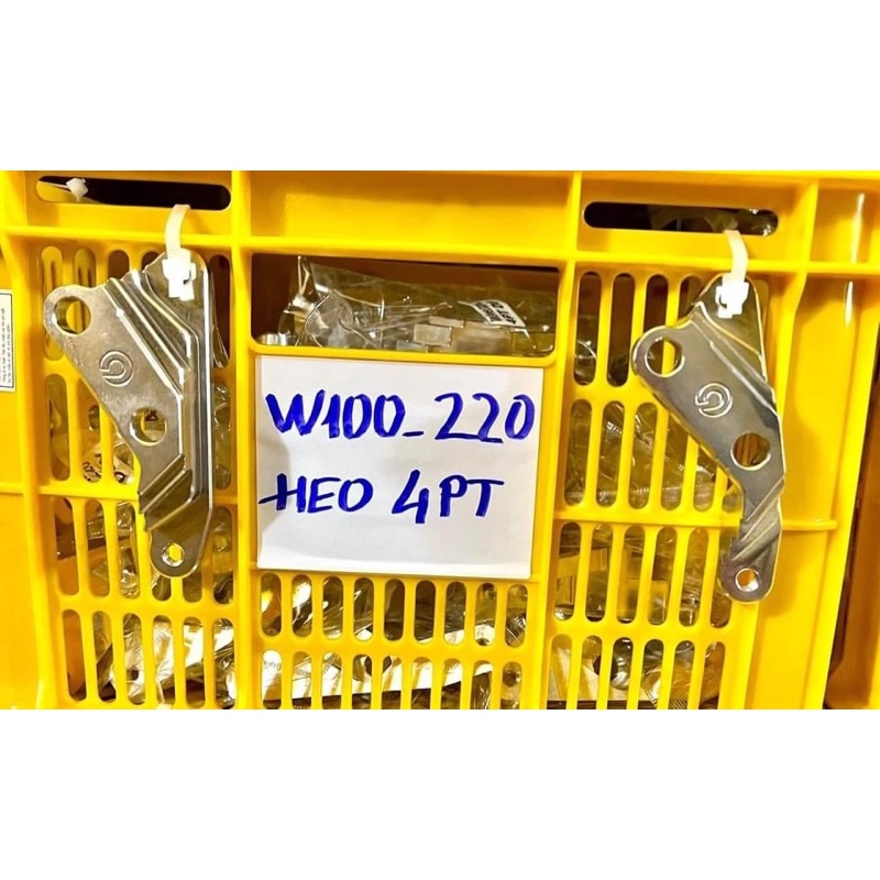 PÁT CNC HEO 4 PIS ĐỐI XỨNG cho PHUỘC WAVE 100 đi DĨA THẮNG 220mm