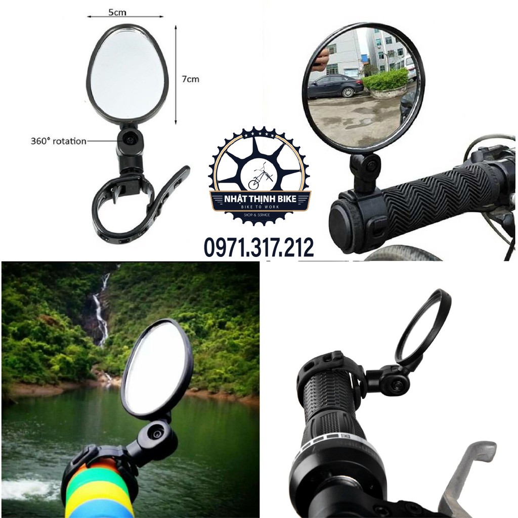 Gương chiếu hậu xe đạp gương xe đạp xe điện xe máy kiểu dáng thời trang